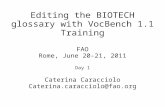 Editing the BIOTECH Glossary with VocBench 1.1