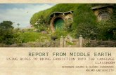 Report from Middle Earth: Using Blogs to Bring Fanfiction to the Language Classroom