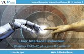 Lecture 5: Human-Computer Interaction Course (2015) @VU University Amsterdam