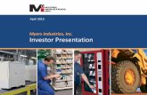 Myers Investor Presentation April 2015