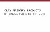 Clay Masonry Products: Materials for a better life (TBE Brochure)