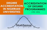 Accreditation of undergraduate programmes in nigerian universities