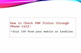 Check pnr status by phone calls