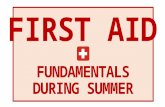 First aid fundamentals during summer