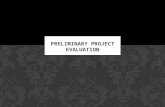 Preliminary Project Evaluation