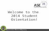 2014 Student Orientation for Apprenticeships in Science and Engineering (ASE) Program