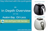 An In Depth Overview of the Avalon Bay Oil-Less AB-Airfryer100 Series
