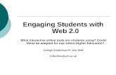 Engaging Students with Web 2.0