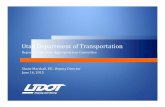 UDOT Capacity Projects and Maintenance Funding