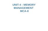 Mca  ii  os u-4 memory management