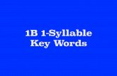 IRLA 1B 1-Syllable Key Words