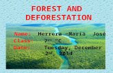 Power point science deforestation second test 28 nov. 2014
