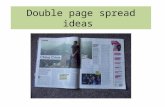 Double page spread ideas