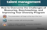 How to Overcome the Challenges of Measuring, Benchmarking, and Improving Your Diversity Program