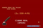 Presentation Spanish students from Ciudad Real, 2nd Group IES Hernán Pérez del Pulgars matemáticas (subir al pproyecto)