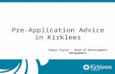 Pre-Application Advice in Kirklees MBC