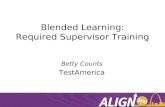 Blended learning required supervisor training test america