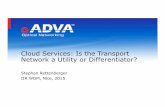 Cloud Services: Is the Transport Network a Utility or Differentiator