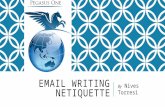 Email Writing Netiquette