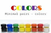Minimal pairs   colors