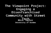 The Viewpoint Project: Engaging a Disenfranchised Community with Street Tech by Nick Taylor (University of Dundee)
