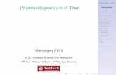 Methanological Cycle on Titan