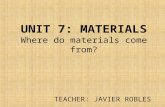 Where do materials come from