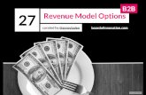 27 Revenue Model Options B2B (curated by @arnevbalen - Board of Innovation)