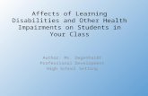 It6230 affects of learning disabilities andindicators