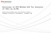Revisions to EPA Method 624 for Analysis of VOCs by GCMS