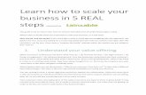 Learn how to scale your business in 5 real steps  tain & able