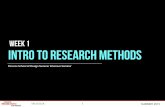 Intro to Research Methods