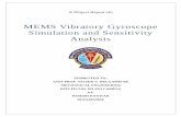 Mems vibratory gyroscope simulation and sensitivity analysis kanwar 2015