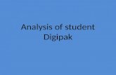 Analysis of student digipak