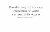 Parallel asynchronous inference of word senses with Microsoft Azure