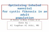 Optimising inhaled mannitol for cystic fibrosis in an adult population