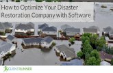 How to Optimize Your Disaster Restoration Company with Software