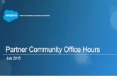 Partner Community Office Hours (July 2, 2015)