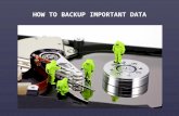 How to backup important data
