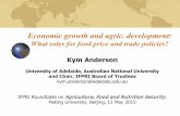 Economic growth and agricultural development: What roles for food price and trade policies?