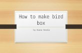 How to make bird nest