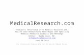 MedicalResearch.com:  Medical Research Exclusive Interviews June 26 2015