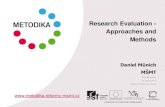 Research Evaluation -Approaches and Methods