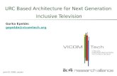 URC Based Architecture for Next Generation  Inclusive Television