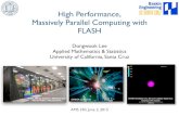 AMS 250 - High-Performance, Massively Parallel Computing with FLASH
