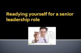 Readying yourself for a senior leadership role