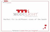 Modulight adjusting the dimensions