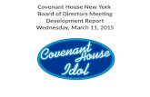 CHNY BOD Development Report March 11, 2015