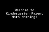Kindergarten parent math morning copy