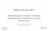 Restacking the retail investments industry: making the most of your organisational capabilities